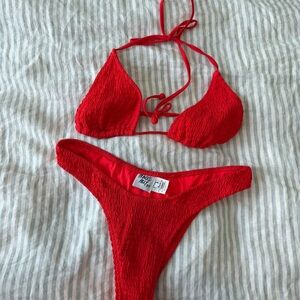 Princess Polly Red Bikini Set